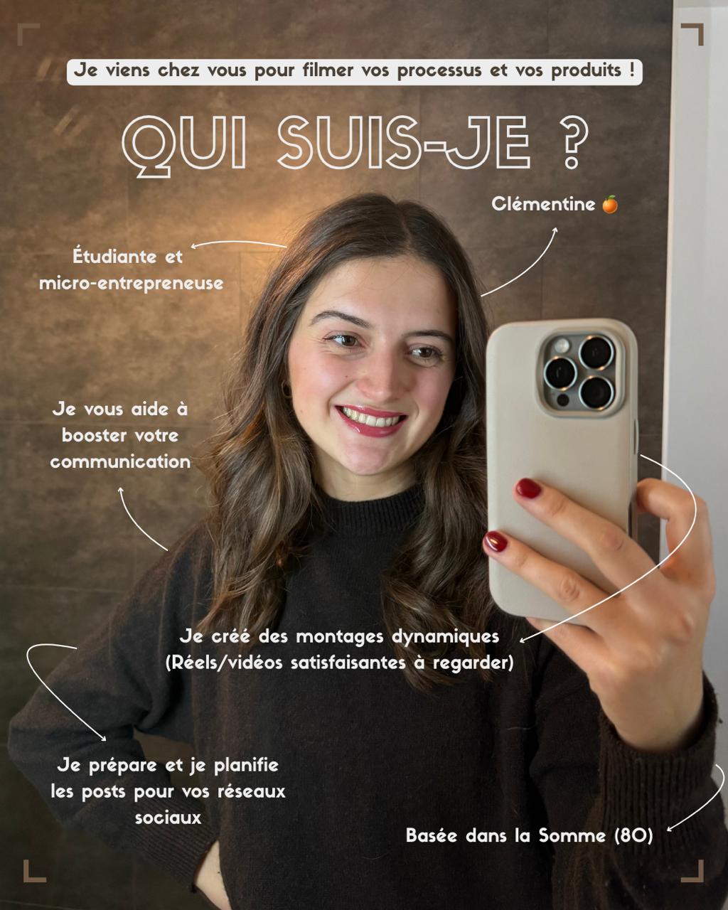 Clémentine - Créatrice de contenus vidéo pour artisans